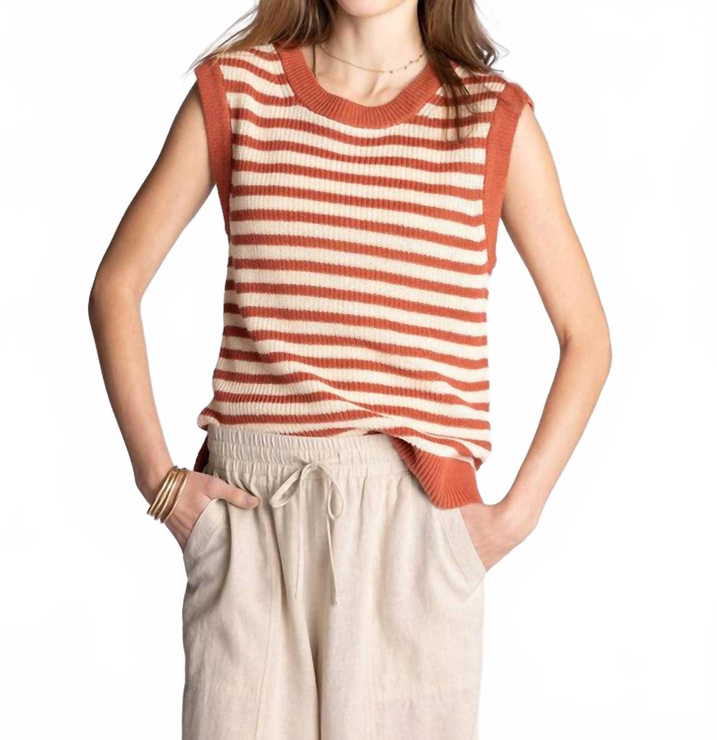 Orta Tank Top In Sandstone
