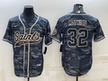 Men's New Orleans Saints Tyrann Mathieu #32 Grey Camouflage Game Jersey1 Joint Edition