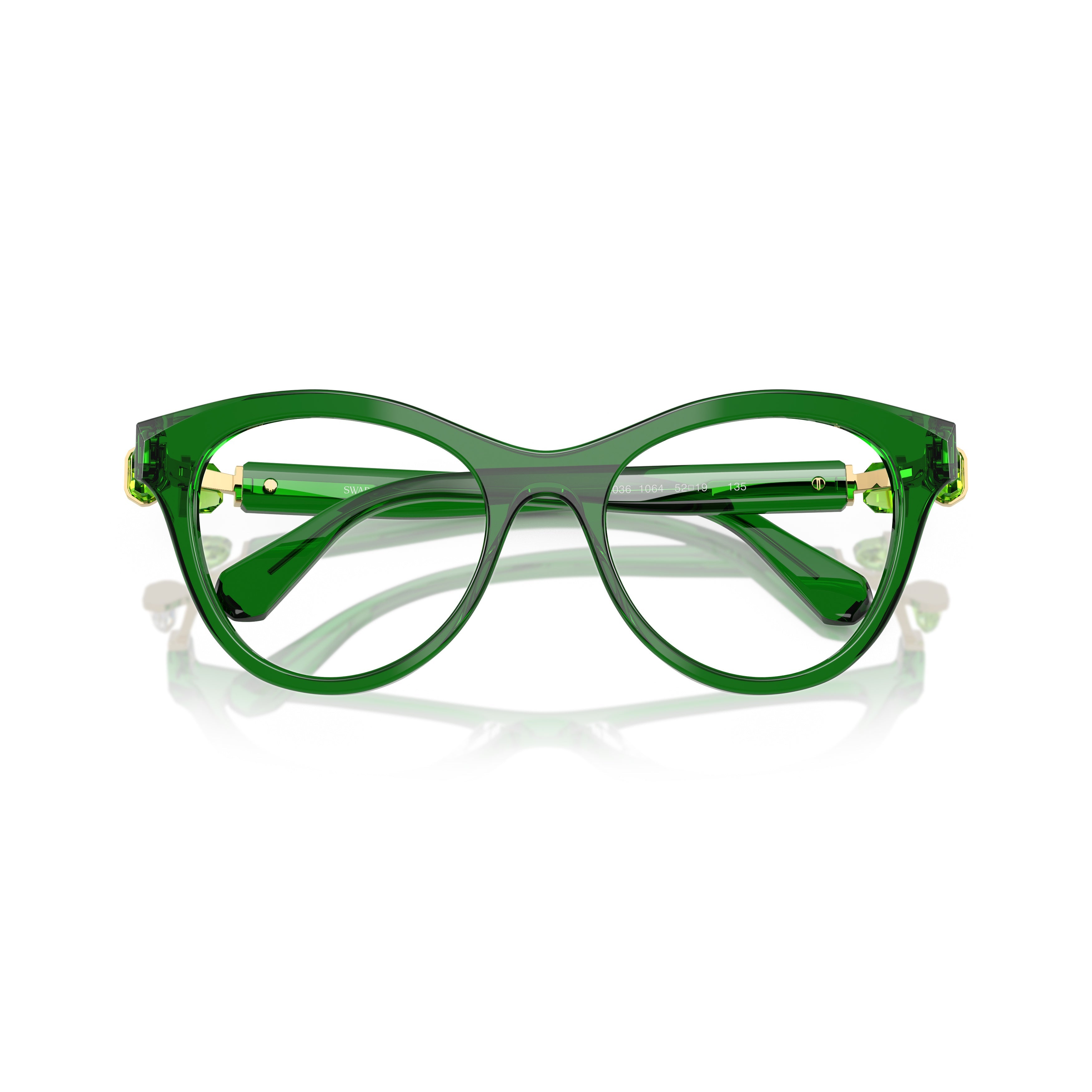 Cat-Eye Sunglasses With Tortoiseshell Acetate Frame And Gold Accents