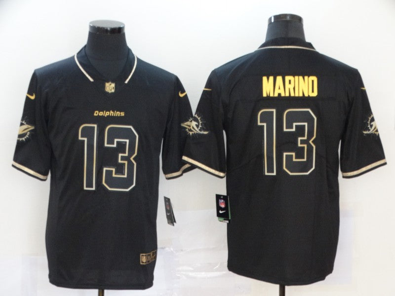 Men's Miami Dolphins Dan Marino #13 Black Alternate Game jersey