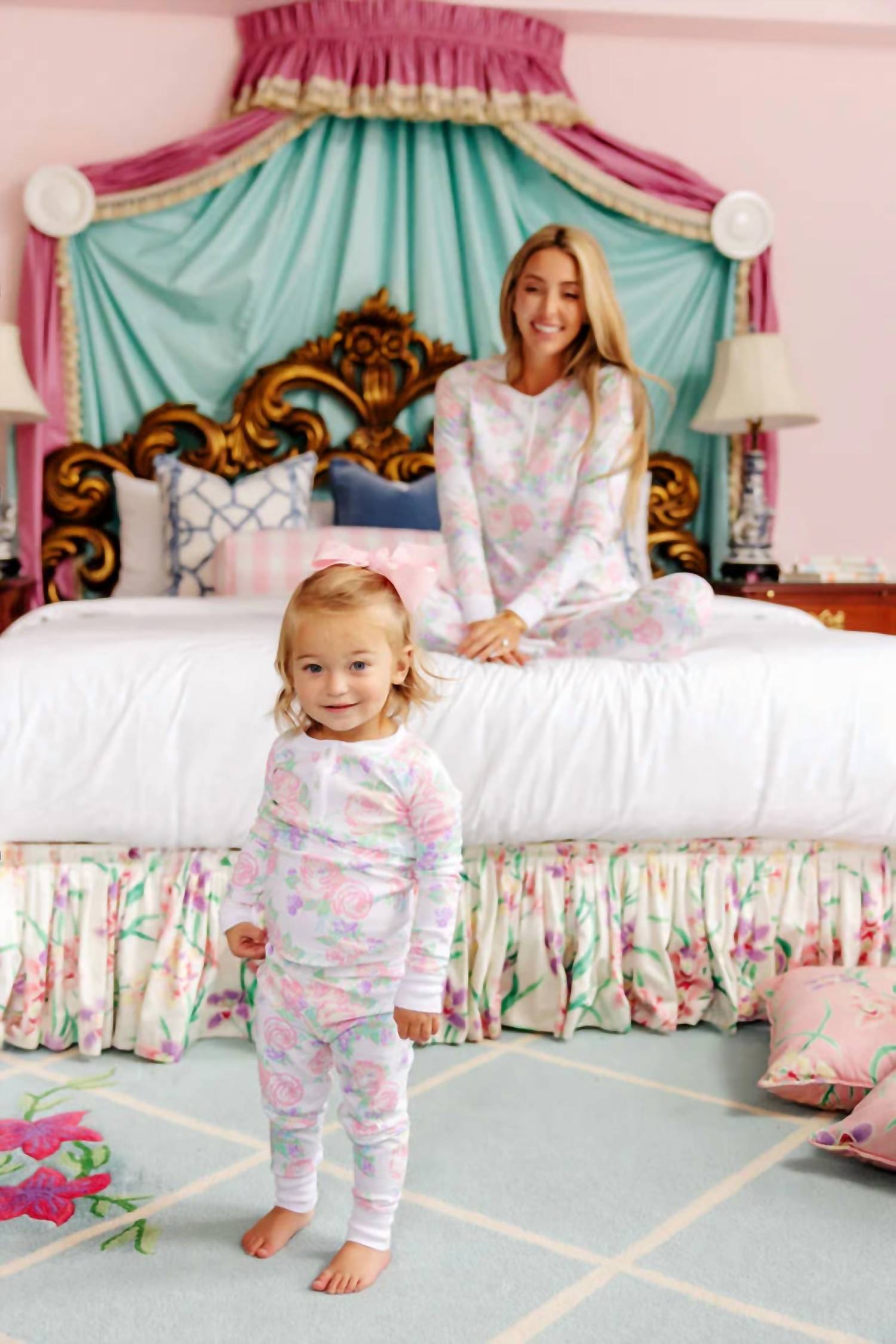 Girl's Easter Sara Jane's Sweet Dream Set In Princess Grace Rose