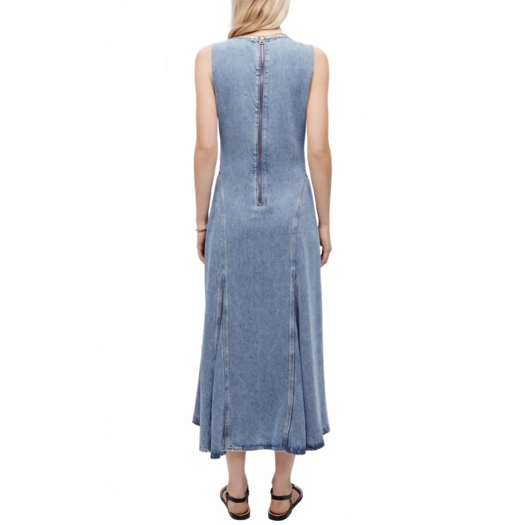 Western Denim Dress In Mojave