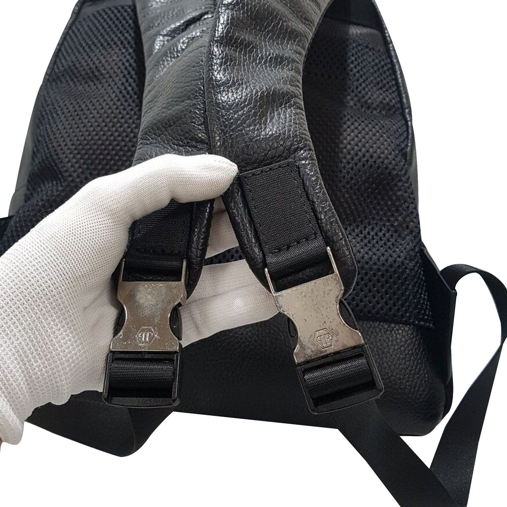Black Leather Backpack
