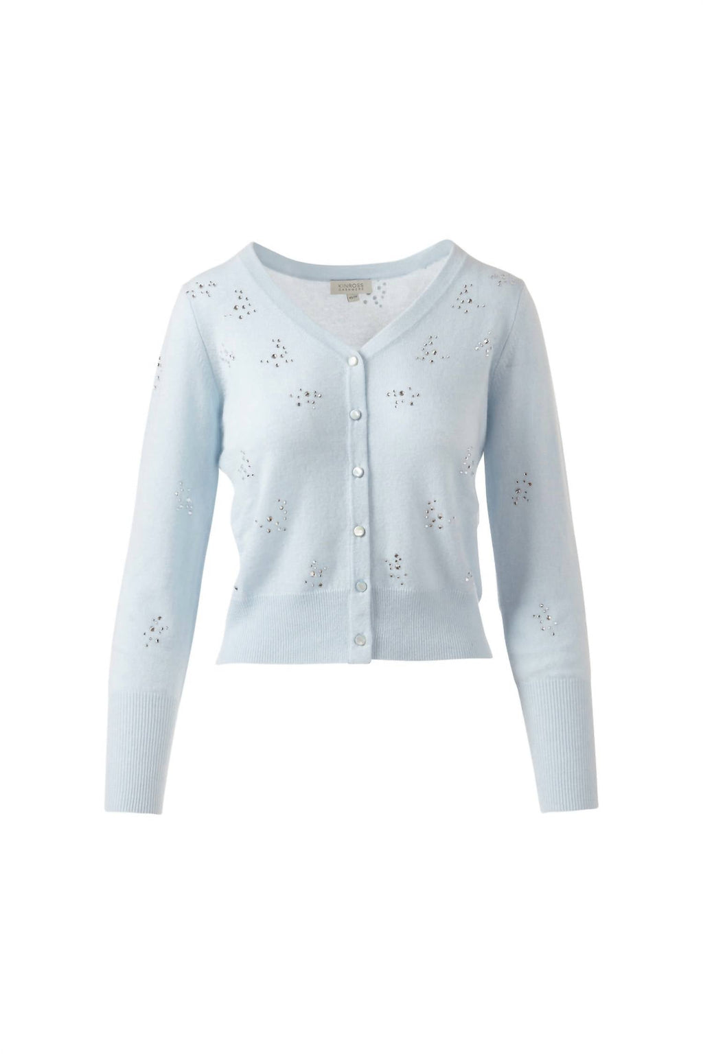 Front To Back Cardigan In Ice Blue