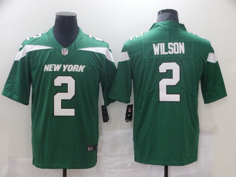 Men's New York Jets Zach Wilson #2 Gotham Green Game jersey