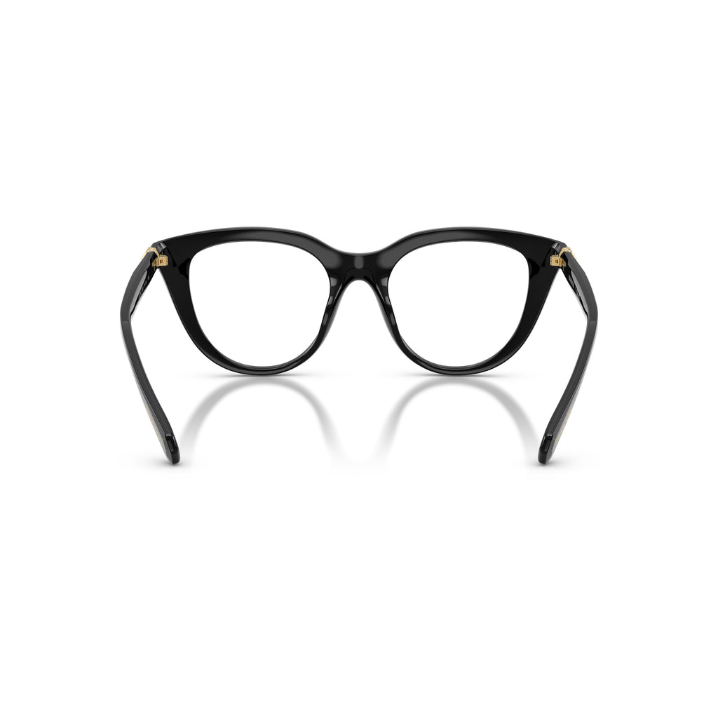 0Sk2052 Bold Cat-Eye Eyeglasses with Gold Accents