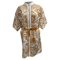Zimmermann Broderie Anglaise Mini Dress in Mustard Yellow Cotton