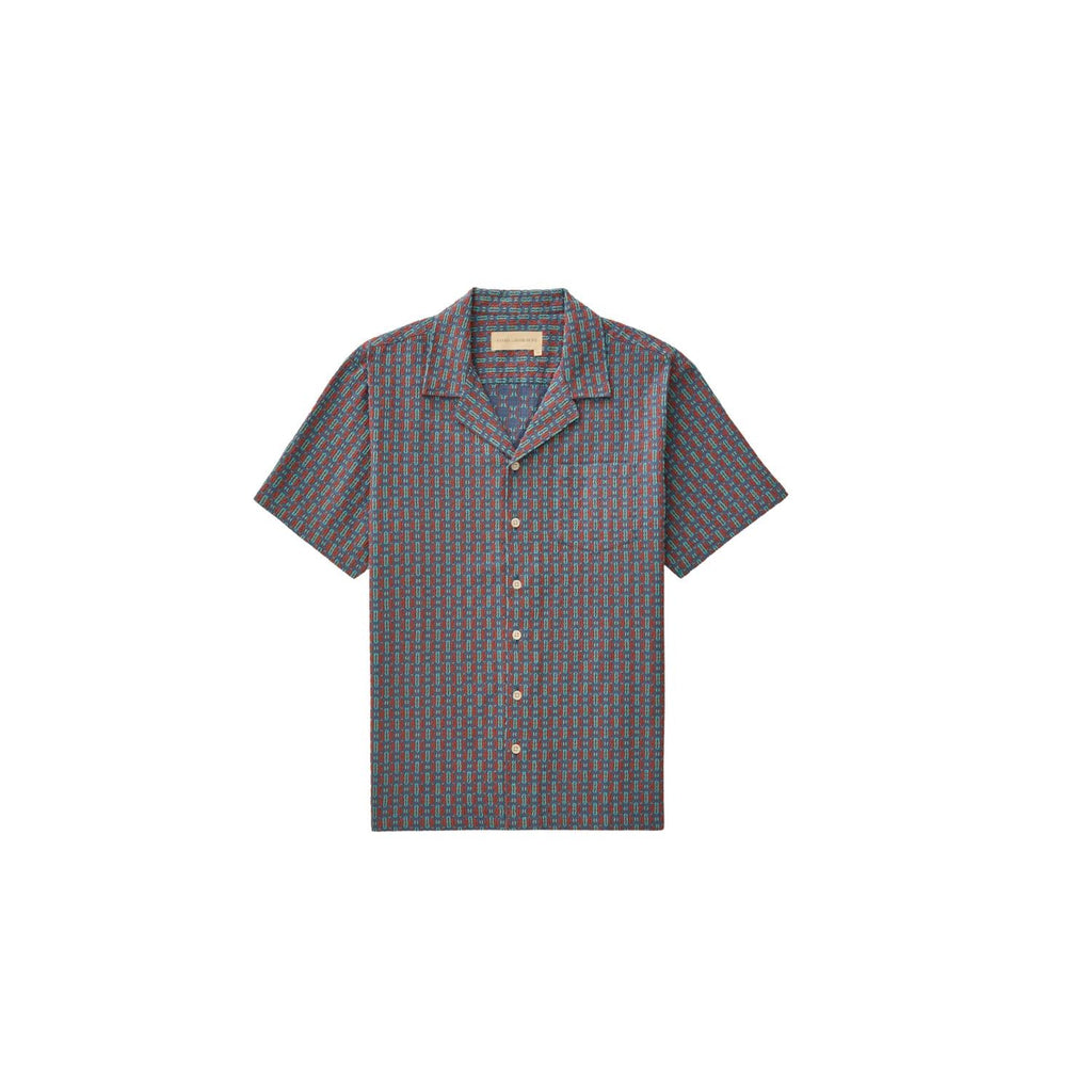 Men's Fez Shirt In Sardinia Blue