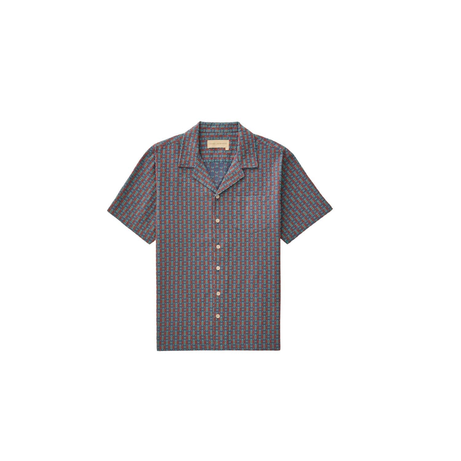 Men's Fez Shirt In Sardinia Blue