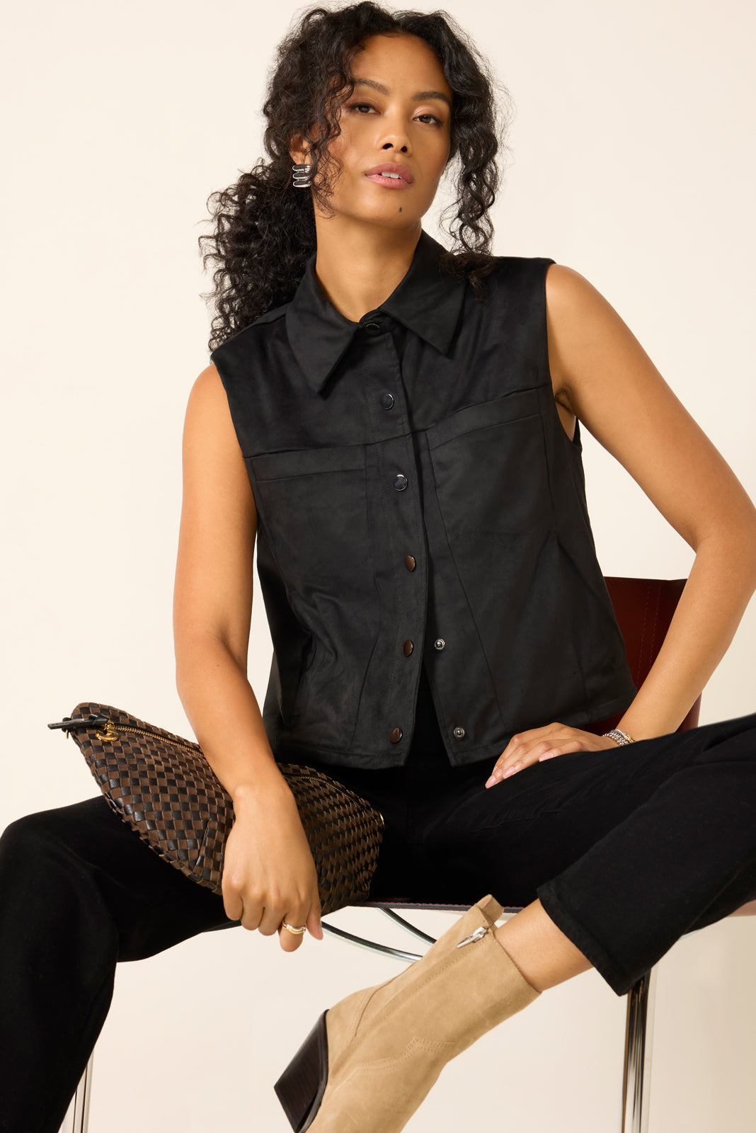 Women's Reagan Faux Suede Vest