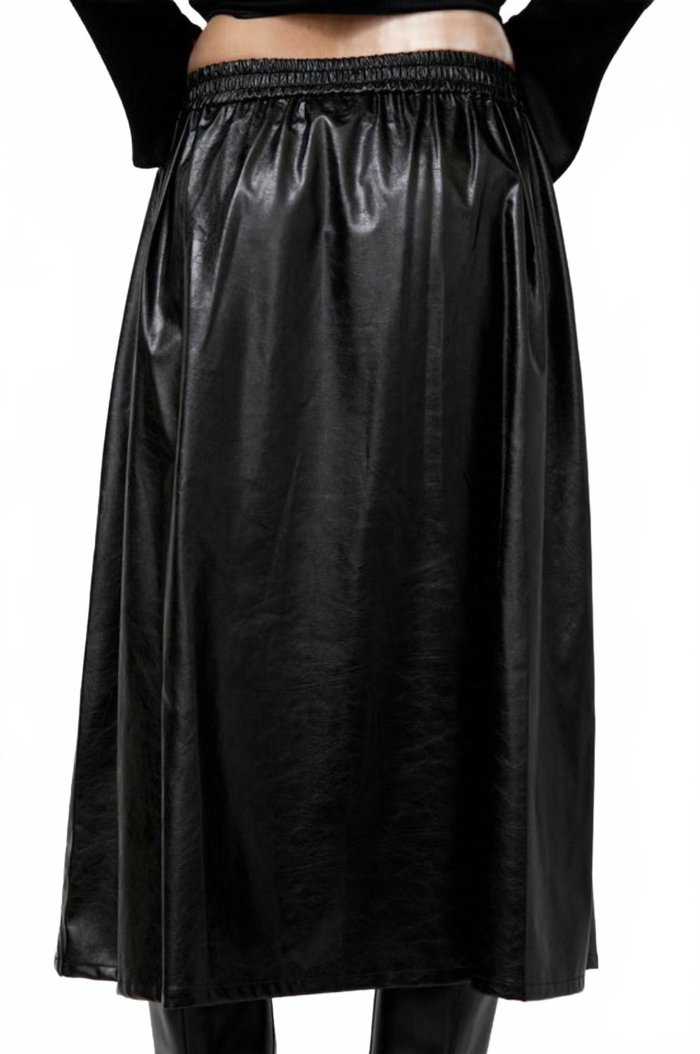 Mel Midi Skirt In Black