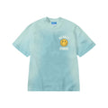 Men's Smiley Upside Down Lockup T-Shirt In Retro Blue