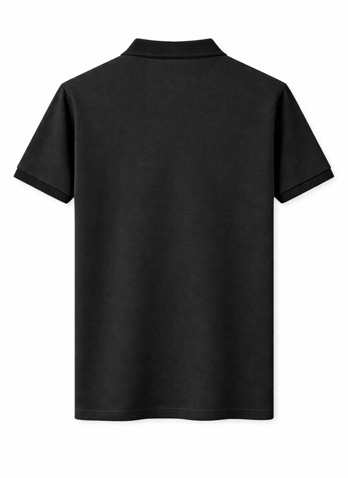 Versace Short Sleeve Cotton Polo Shirt - Black