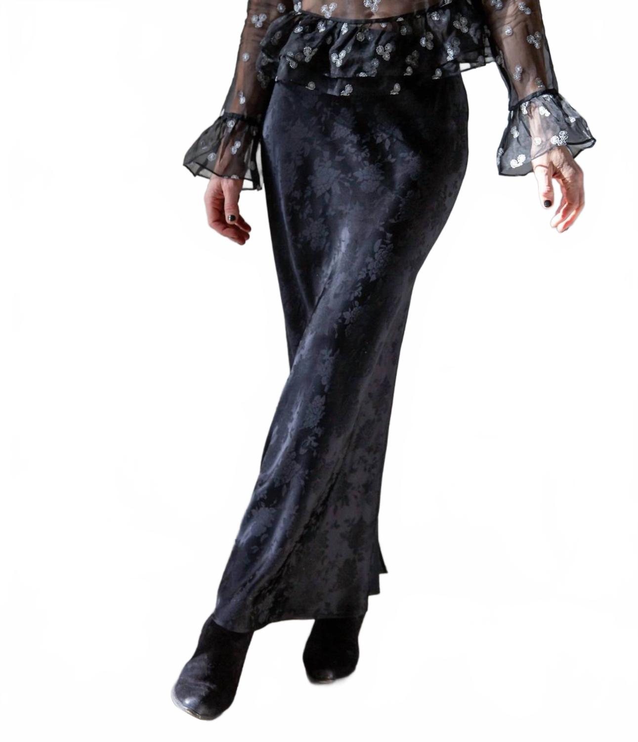 Andria Long Sleeve Top In Black