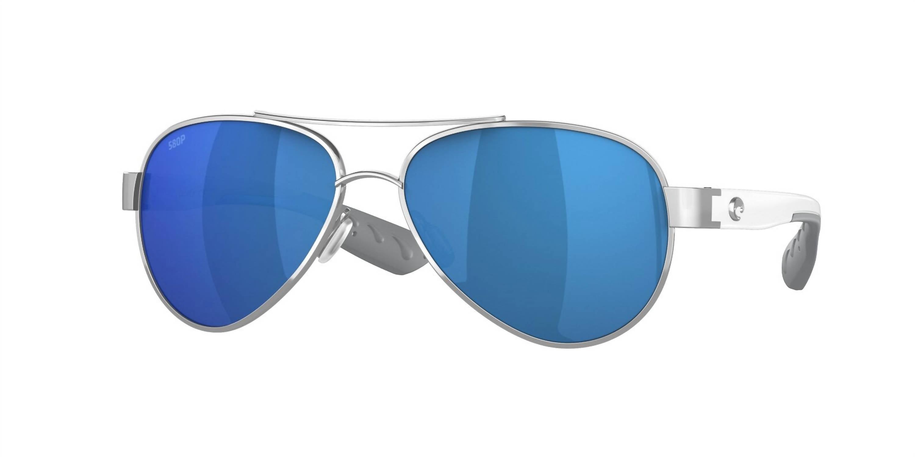 Women's Loreto Sunglasses In Palladium Gray/blue Mirro