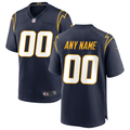 Custom1 Los Angeles Chargers Navy Alternate Game Jersey1