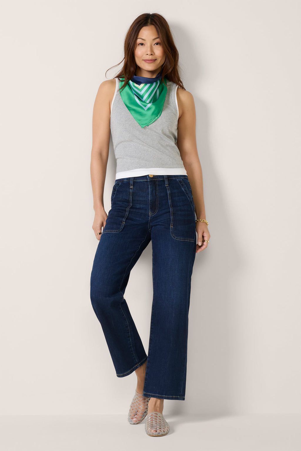Women's Avery Pork Chop Pocket Straight Jean