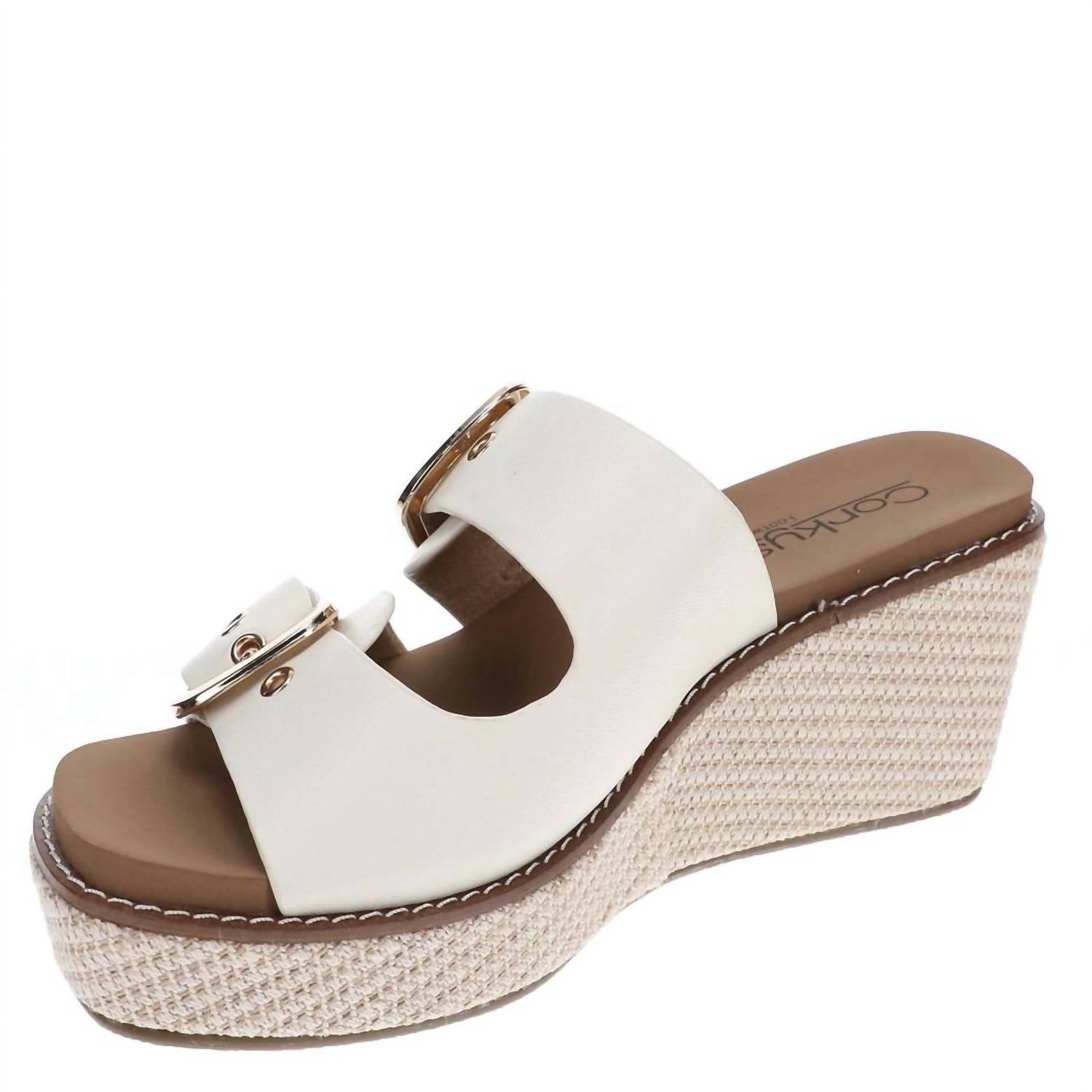 Women's Manifest Wedge Sandal In Ivory