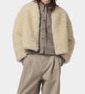 Shetland Alaska Fluff Jacket In Ecru