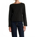 Tavin Tie Back Top In Jet Black