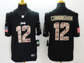 Men's Philadelphia Eagles Randall Cunningham #12 Black Game Player jersey
