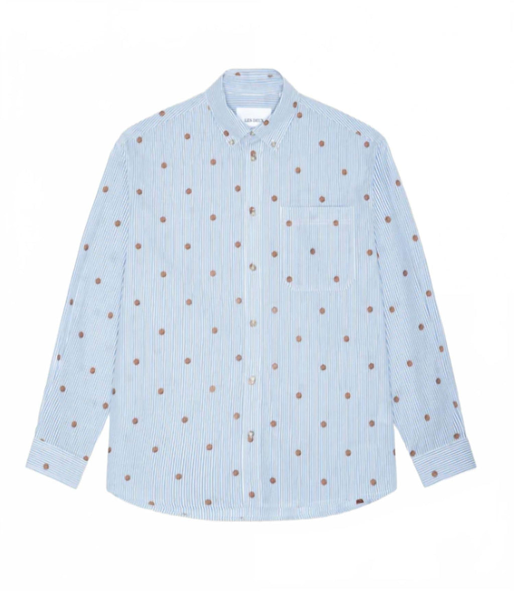 Kolton Stripe Basketball Shirt In Allure