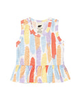 Monica + Andy Racerback Peplum Tank