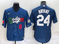 Men's Los Angeles Dodgers Kobe Bryant #8-24 Blue Game Player jersey