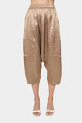 Kiko Satin Pants In Latte