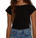 Once Over Bodysuit In Black