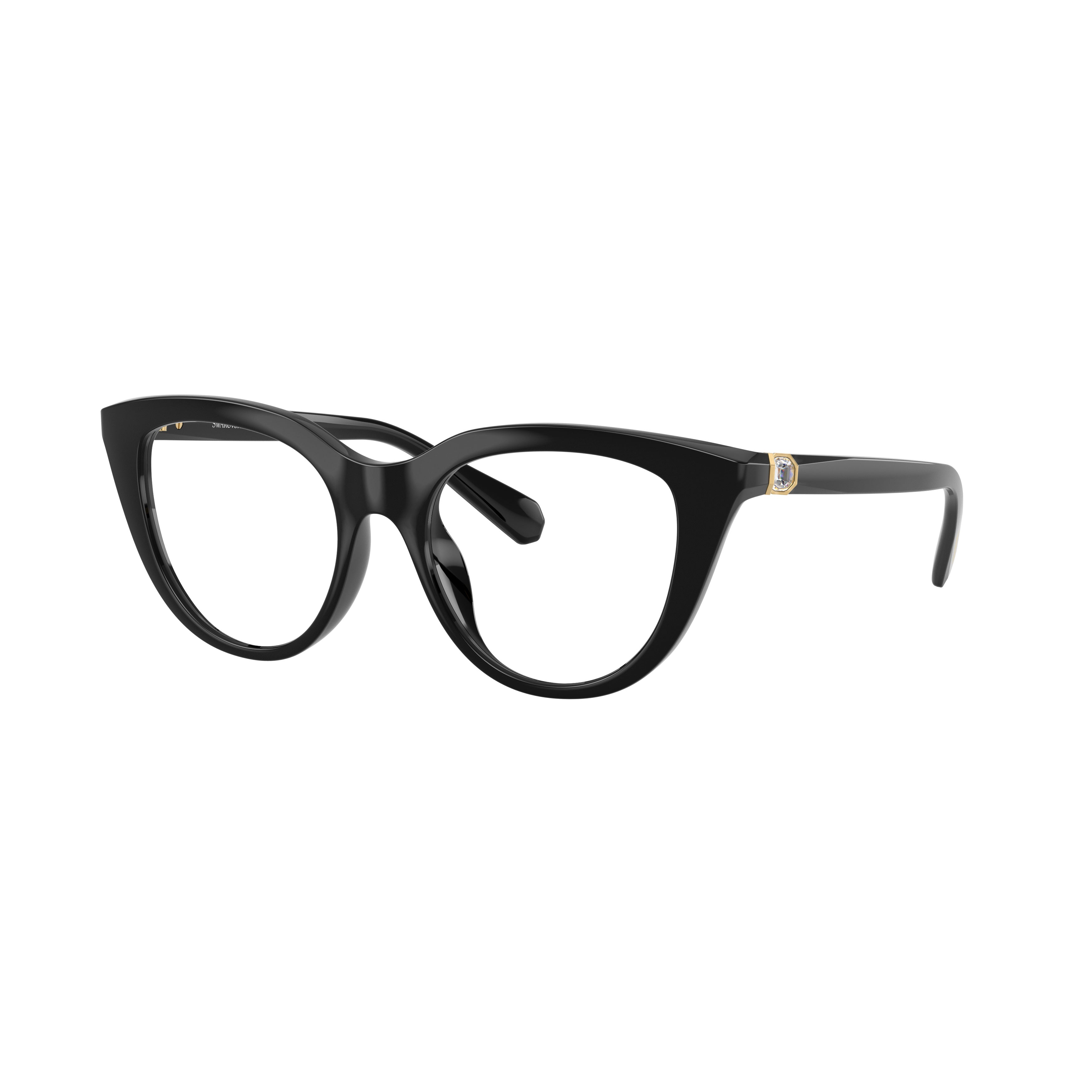 0Sk2052 Bold Cat-Eye Eyeglasses with Gold Accents