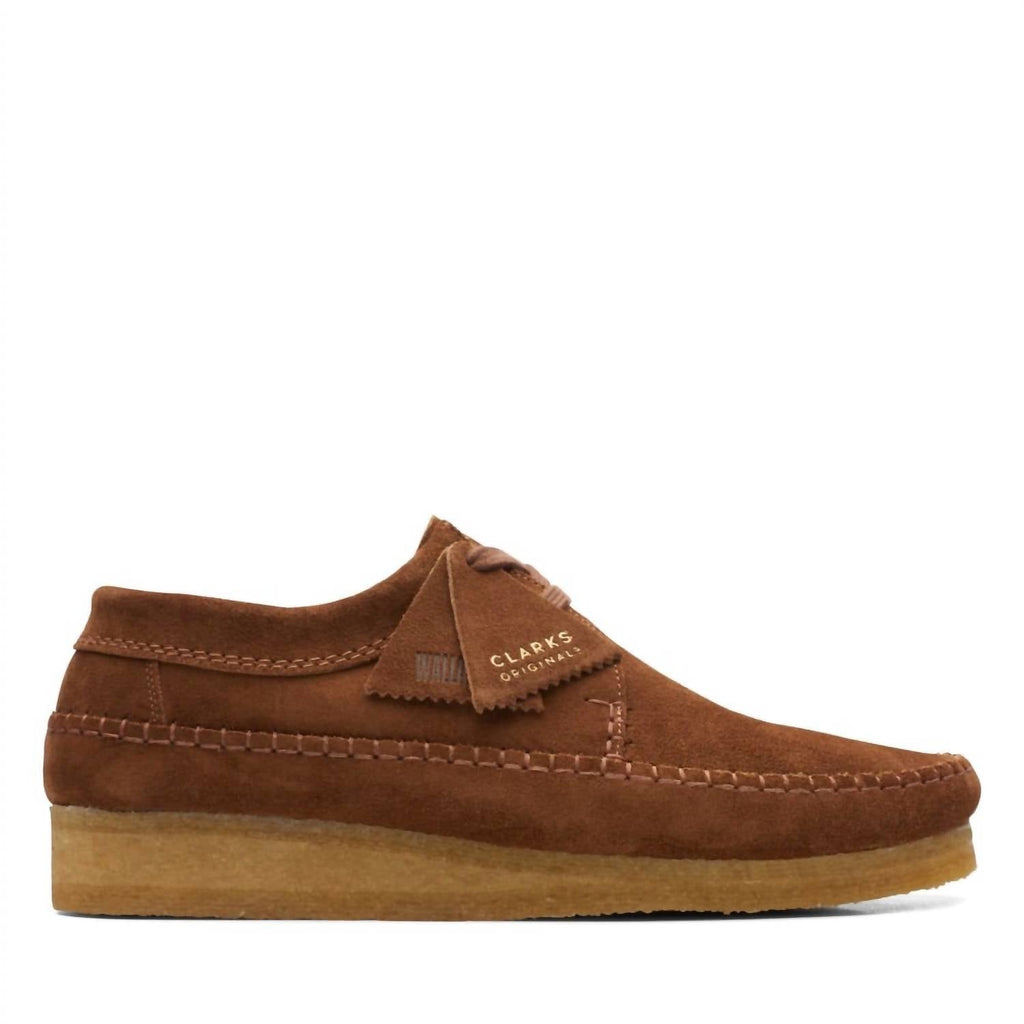 Men's Weaver Shoes In Cola Suede