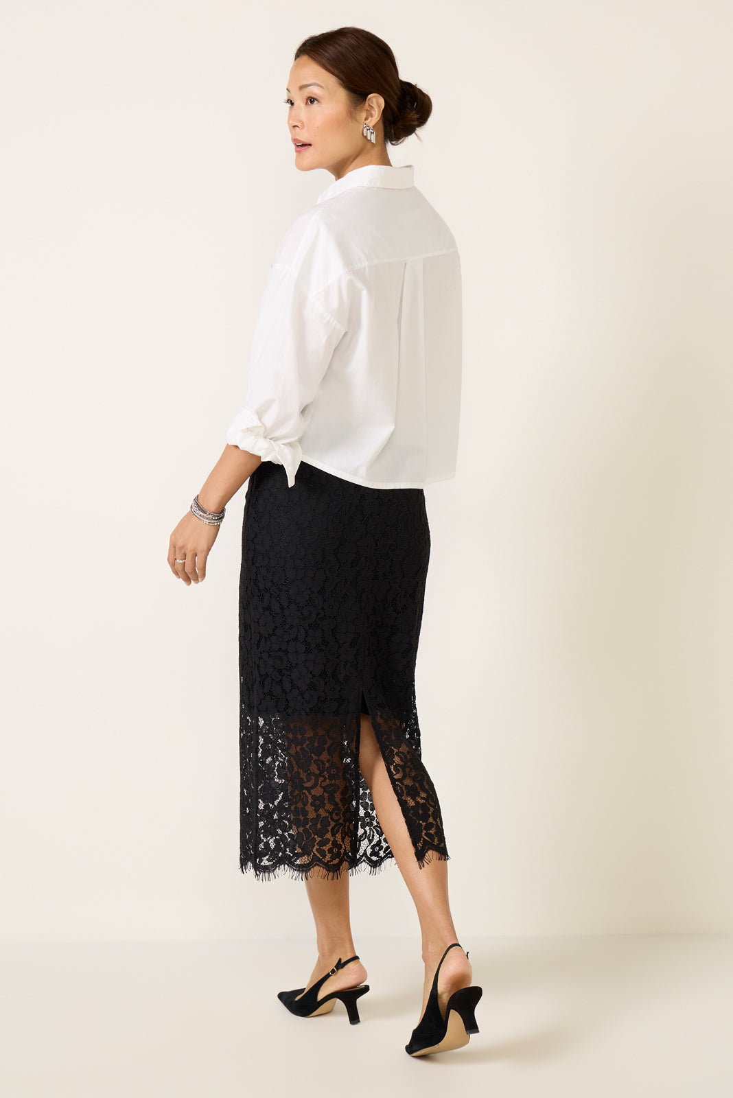 Women's Lace Midi Skirt