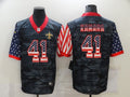 Men's New Orleans Saints Alvin Kamara #41 Gray Camouflage Game Player Jersey1