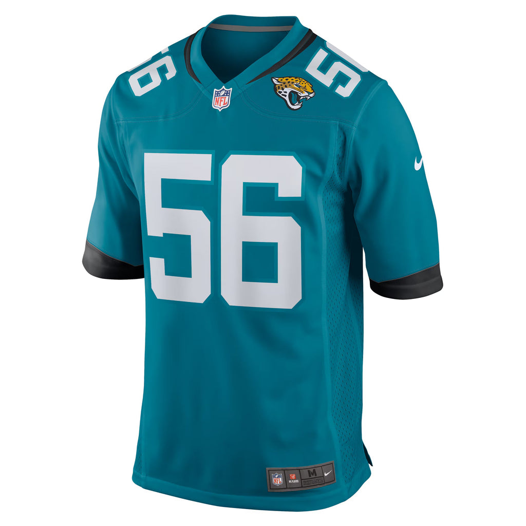 Jacksonville Jaguars Yasir Abdullah Teal Team Game Jersey