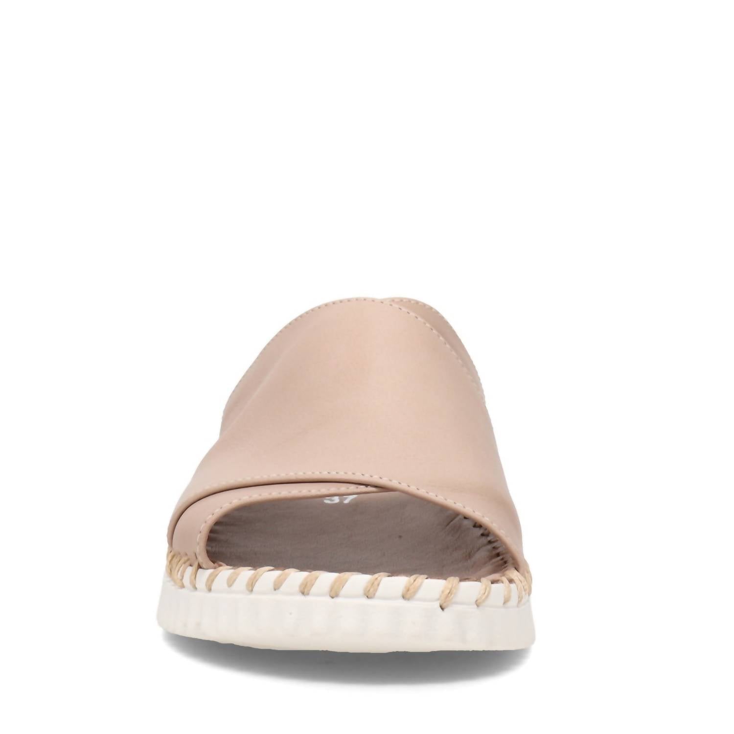 Women's Gloria Leather Slide Sandal In Taupe