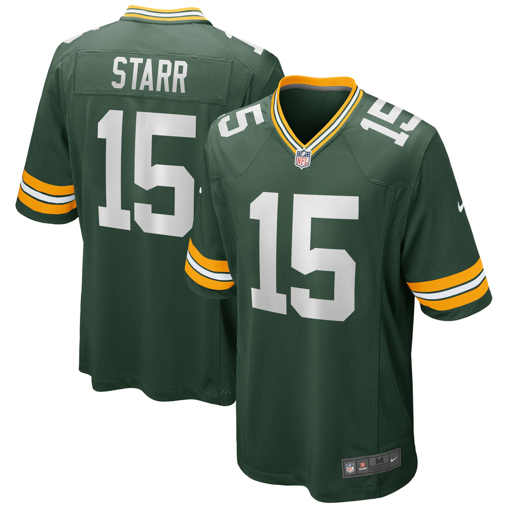Green Bay Packers Bart Starr Green Game Retired Player Jersey