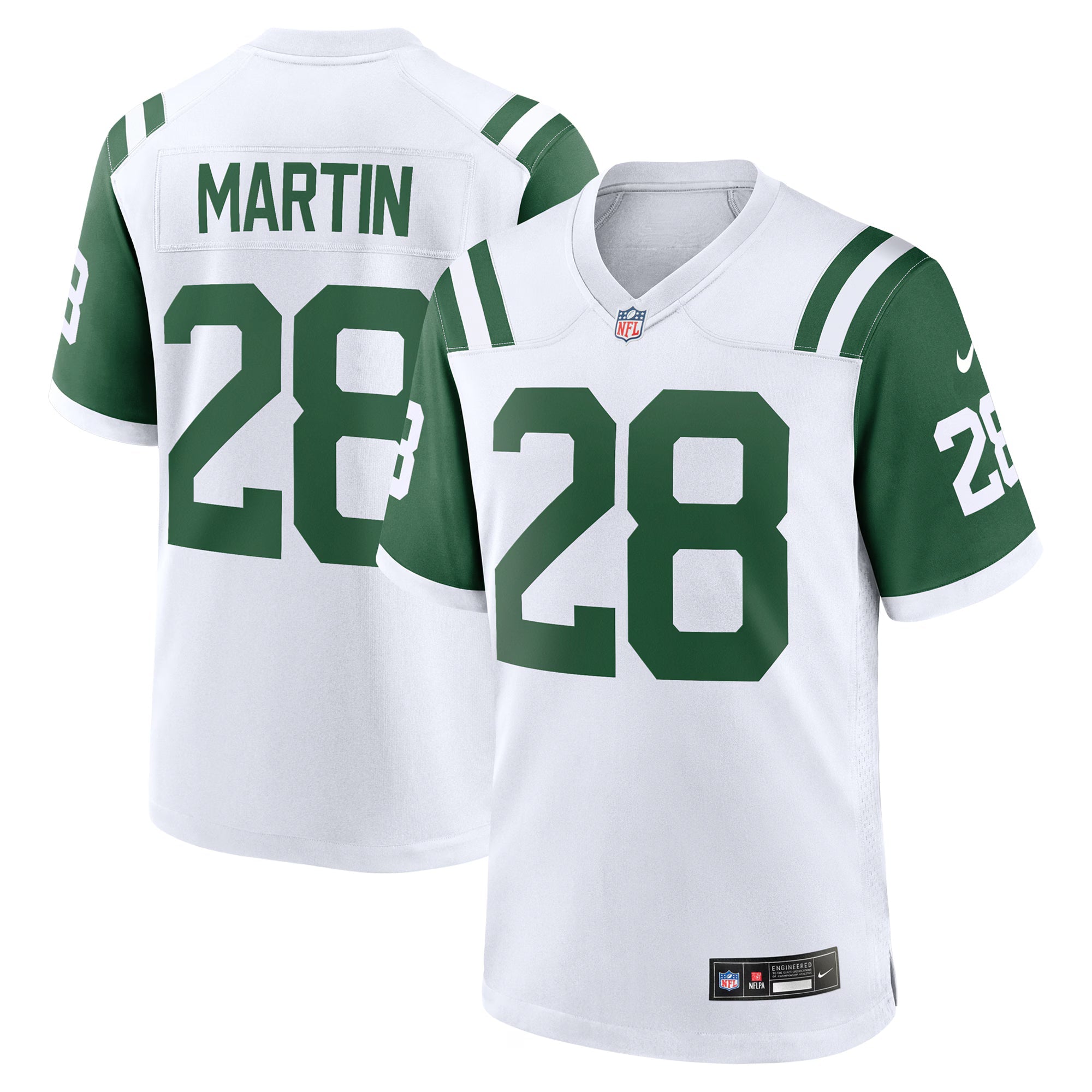 New York Jets Curtis Martin White Retired Player Alternate Game Jersey