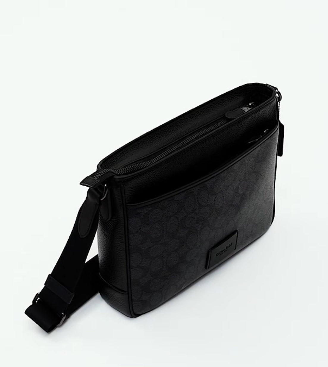 NWT Coach Men’s District Crossbody Bag In Signature Canvas & Leather