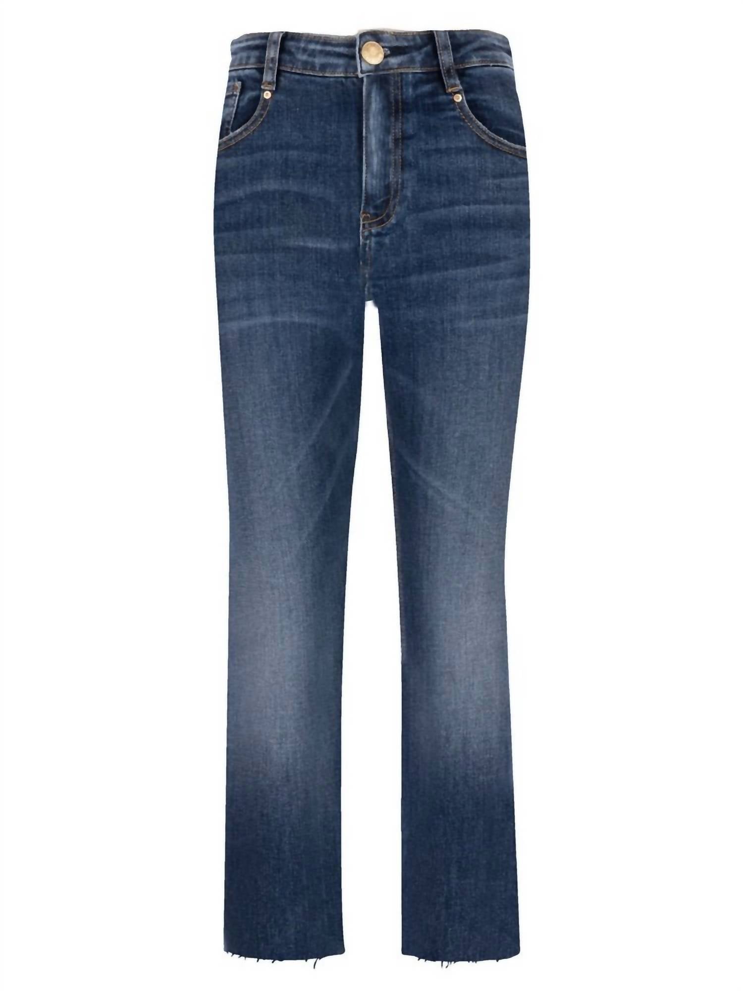 Women's Rachael High Rise Fab Ab Mom Raw Hem Jeans In Explore
