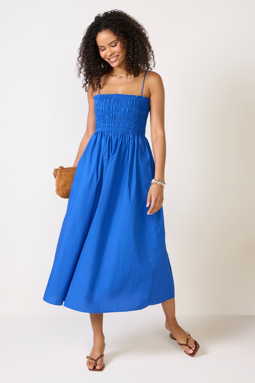 Women's Cornelia Poplin Midi Dress