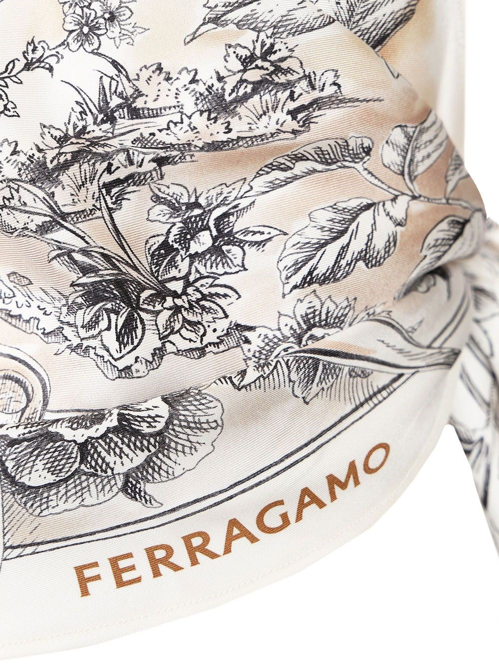 Ferragamo Women Top Foulard With Ethnic Print