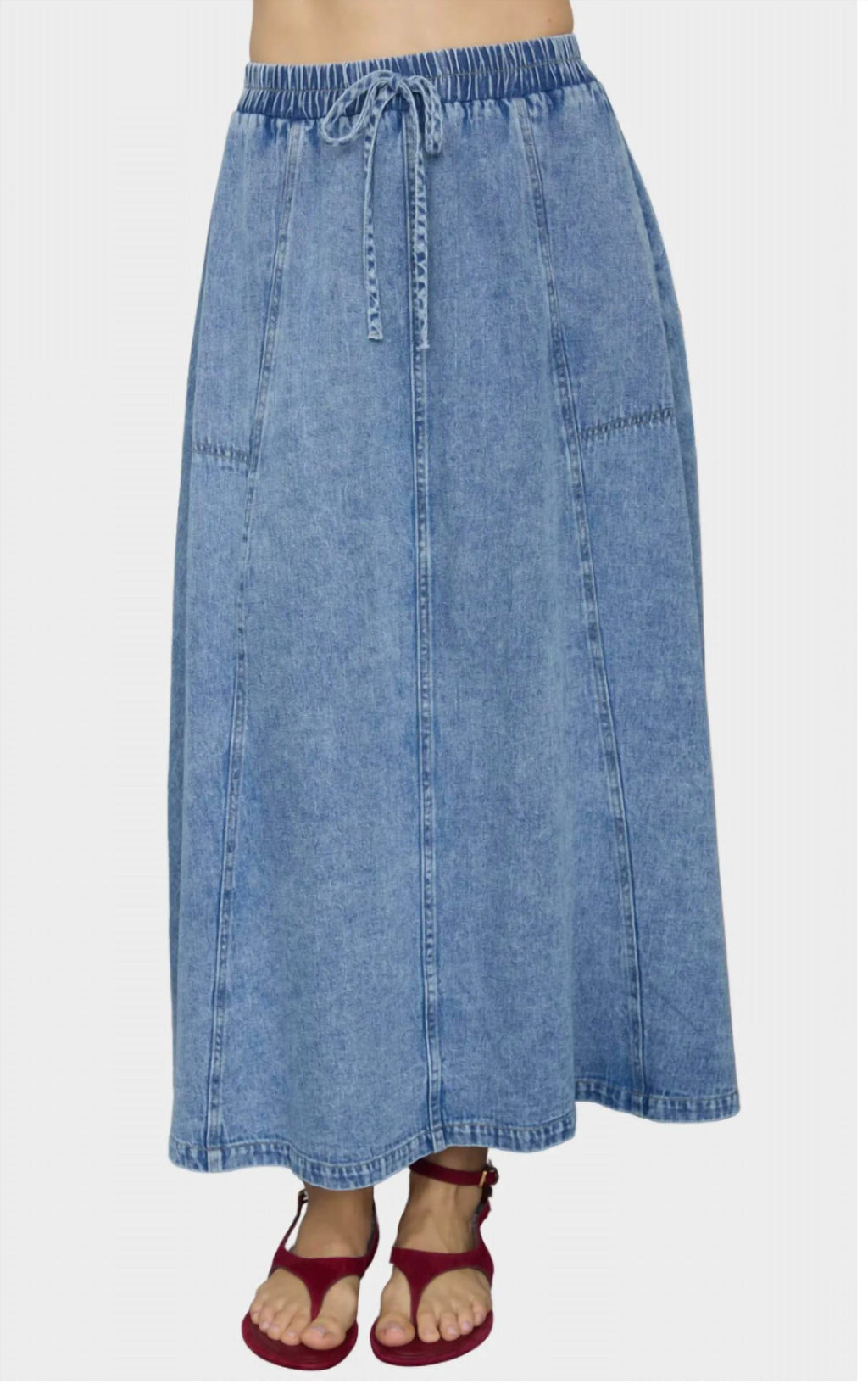 Everly Denim Skirt In Blue