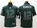 Men's New York Jets Joe Namath #12 Green Game Player Jersey1