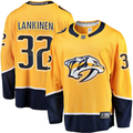 Men's Nashville Predators Kevin Lankinen #32 Gold Home Breakaway Player jersey