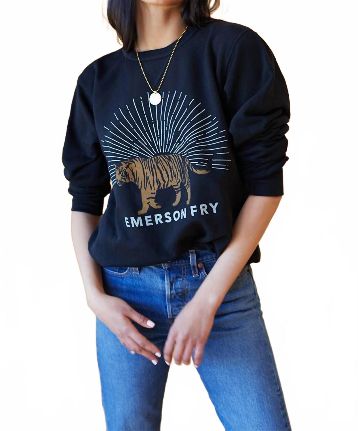 Tiger Sweatshirt In Black