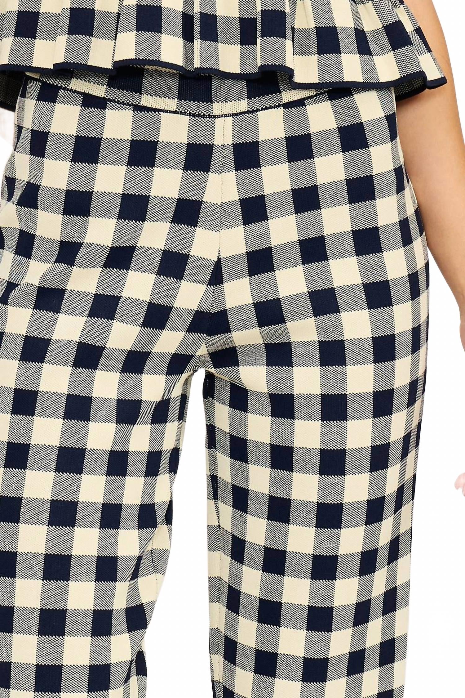 Monette Pant In Navy/cream