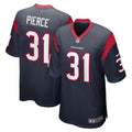 Houston Texans Dameon Pierce Navy Game Player Jersey