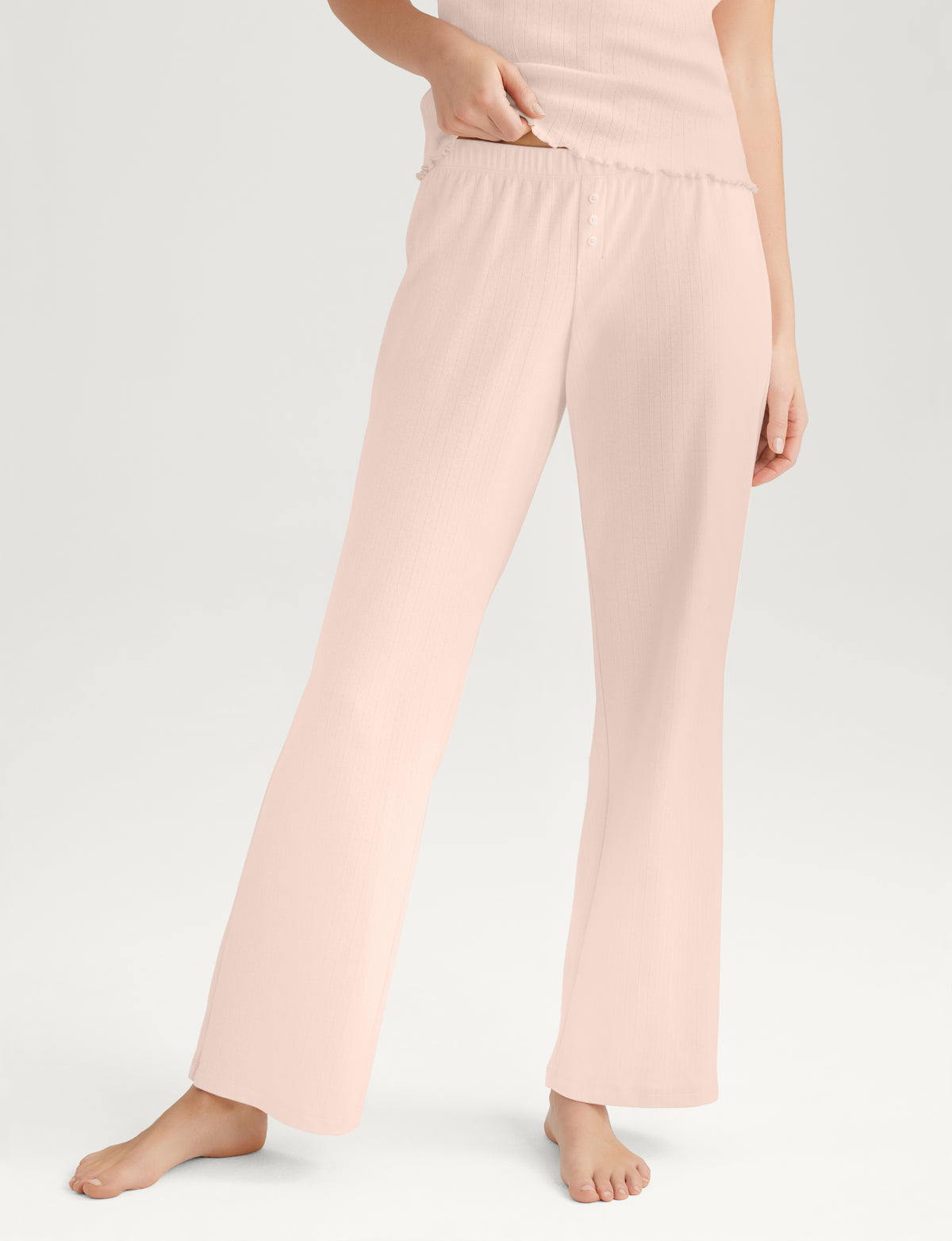 Women's Cotton Pointelle Rib Pant