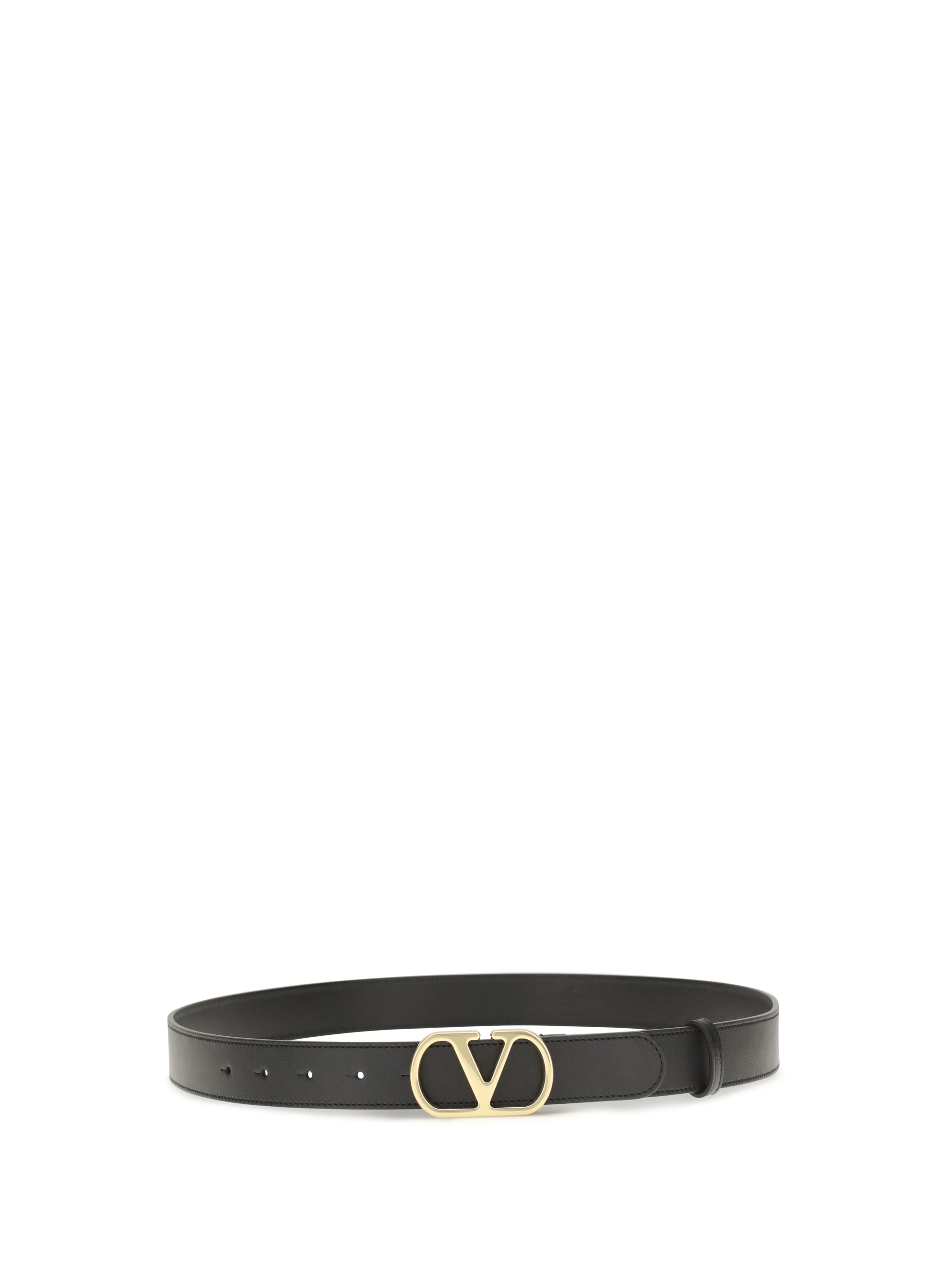 Valentino Garavani Men Vlogo Signature Leather Belt